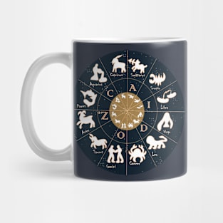 Zodiac, Astrology, Horoscope, Stars, Sun-and-moon. Birthday, Valentines-day, Holidays, Mug